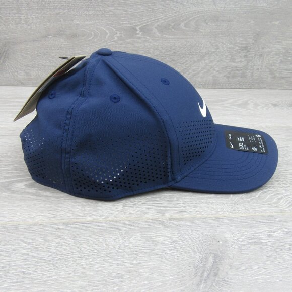 Nike Dri-Fit ADV Club Structured Swoosh Blue Hat Cap Size L/XL NEW - Picture 8 of 13